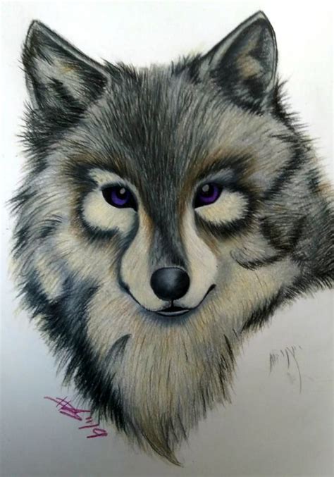 Realistic Wolf - Hollystar Artistry - Paintings & Prints, Animals ...