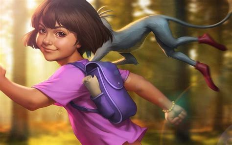 Dora the Explorer By Artgerm | Dora the explorer, Digital artists, Dora