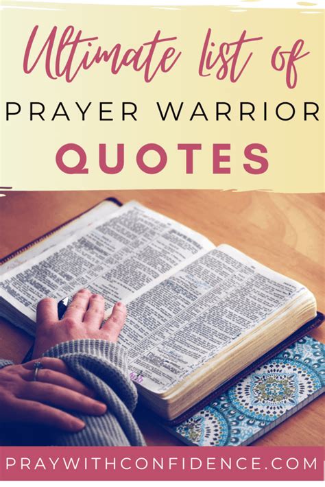 40+ Uplifting Prayer Warrior Quotes & Bible Verses - Pray With Confidence