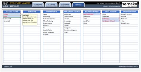 Recruiting Tracker Template