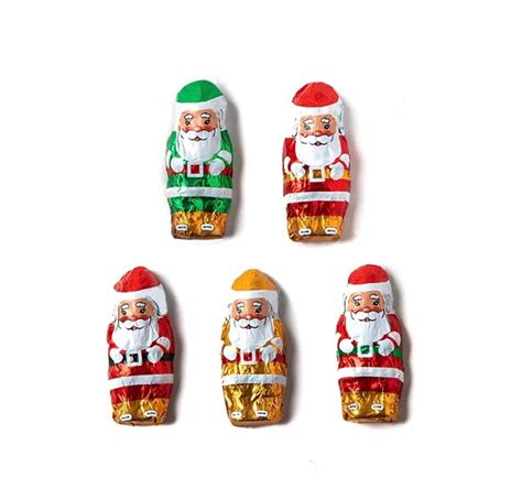 Chocolate Santas, Milk Chocolate, 1/2 Pound Bulk Bag - Etsy