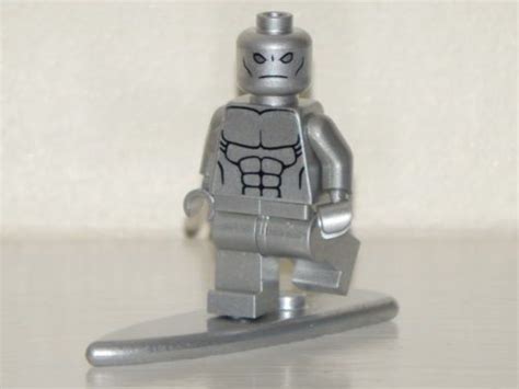 LEGO Silver Surfer Minifig Figure Custom Marvel Super Heroes