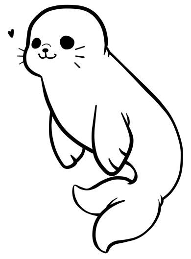 Baby Seal Drawing at GetDrawings | Free download