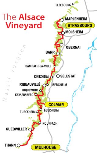 Overview and Map of Alsace Wine Route Villages | Travel and Lifestyle ...