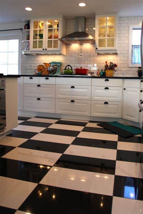 10+ Black And White Floor Tile Kitchen – HomeDecorish