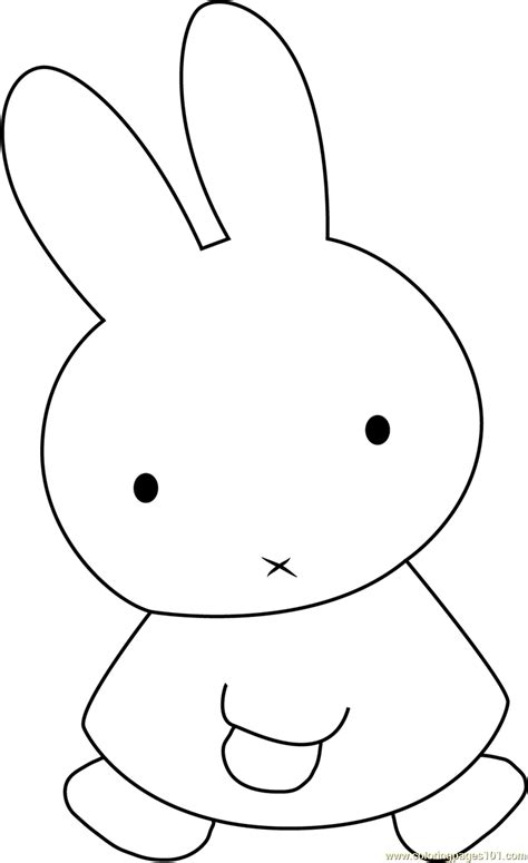 Miffy Coloring Pages Picgifs Miffy Bunny Drawing Coloring Pages 13986 ...