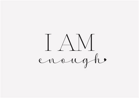 I Am Enough, Quote SVG, Cut File, SVG Cut File, Inspirational ...