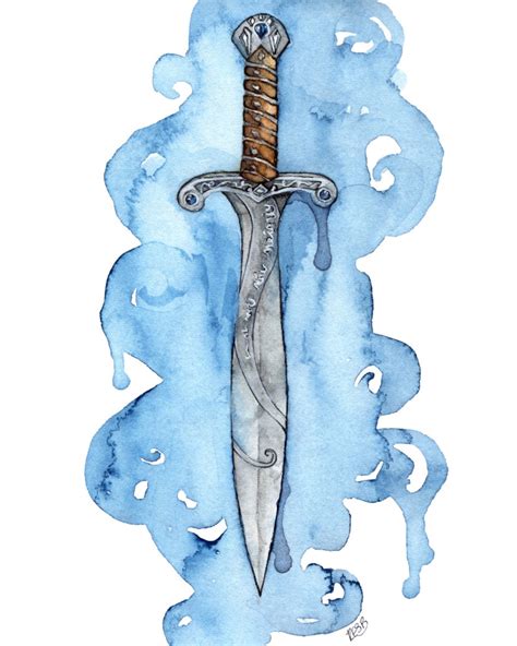 Sting Painting Dagger Sword Fantasy Art Lord Fantasy - Etsy