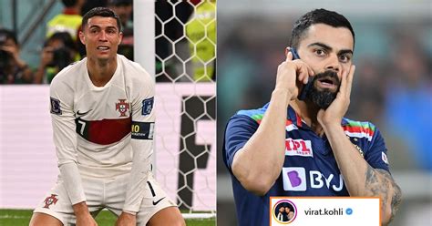 Virat Kohli Shares Emotional Post For Cristiano Ronaldo After Portugal ...