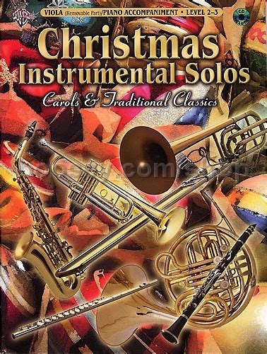 Various - Christmas Instrumental Solos Viola/Piano Book & CD