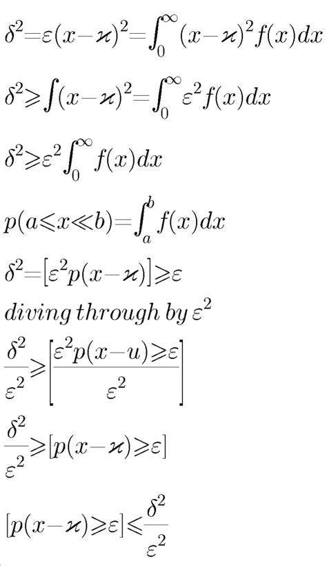 How To Proof The Chebyshev inequality