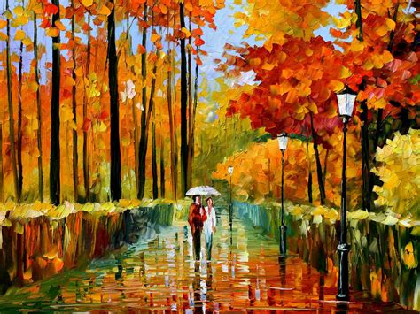 XS Wallpapers HD: Autumn Oil Paintings