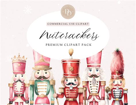 Christmas Nutcracker Clipart Pack Nutcracker Clipart - Etsy