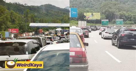 Heavy traffic sighted at Karak Highway as the Klang Valley transitions ...