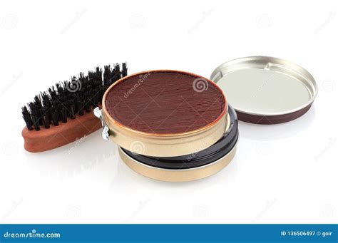 Shoe care products stock image. Image of close, care - 136506497