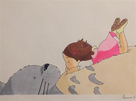 Here‘s the finished drawing of Totoro and Mei. Hope you like it! ^^ : r ...