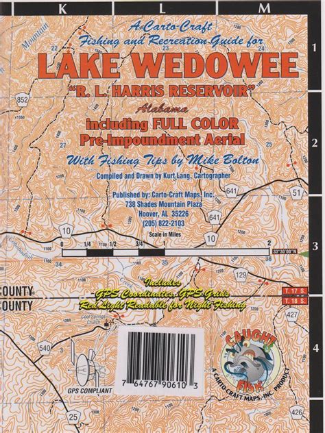 Lake Wedowee (R.L. Harris Resevoir), Alabama Waterproof Map (Carto ...