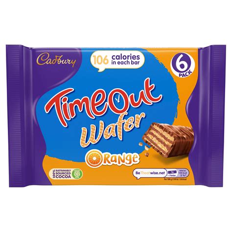 Packet Of Nine Cadbury Time Out Chocolate Wafer Bars Stock Photo Alamy ...