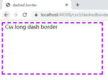 Css dashed border, with dashed line, long dash border and space between ...