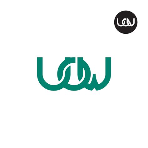 Letter UOW Monogram Logo Design 35912234 Vector Art at Vecteezy