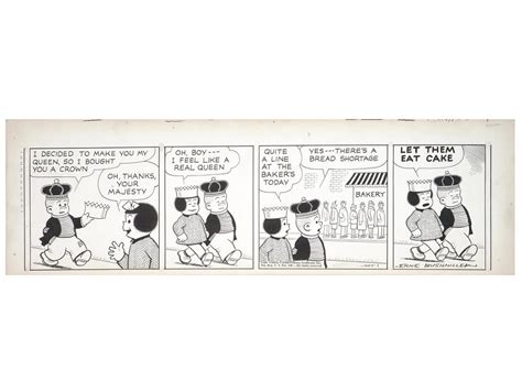 Sold at Auction: Ernie Bushmiller, ORIGINAL COMIC STRIP DRAWING BY ...