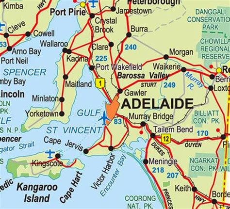 Mapas de Adelaide - Austrália | MapasBlog