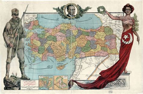 Large scale detailed old political and administrative map of Turkey ...