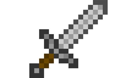 Pixilart - Minecraft Iron Sword by Croned