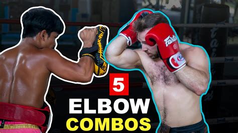 5 Devastating Muay Thai Elbow Combos - YouTube