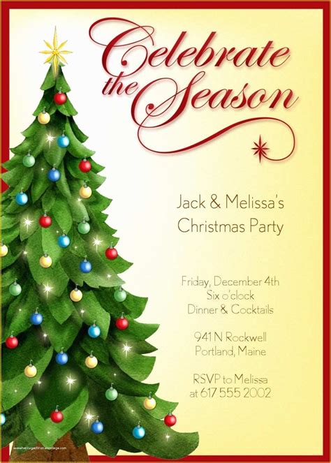 Free Holiday Invitation Templates Word Of Religious Christmas Party ...