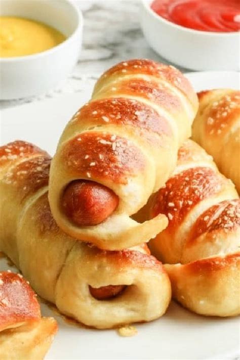 Copycat Auntie Annes Pretzel Dogs - Homemade Pretzel Dogs