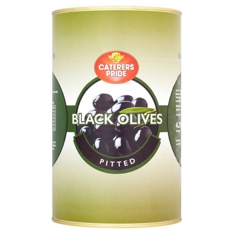 PITTED BLACK OLIVES 5KG - Fresco