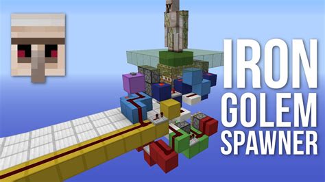 Minecraft Iron Golem Spawn Unit | Fully Automatic - Cobble-Gen Powered ...