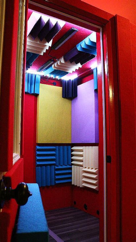 6'x6' Vocal Booth - Multi-Colored - Tier 3 Acoustic Package (Panels ...