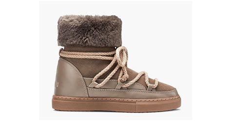 Inuikii Classic Sneaker High Taupe Boots in Brown | Lyst Canada