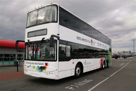 The first fully-electric double decker bus in North America unveiled today!