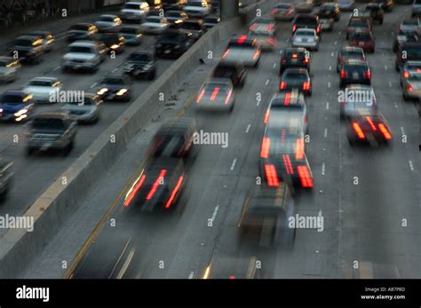 traffic downtown Los Angeles California Stock Photo - Alamy