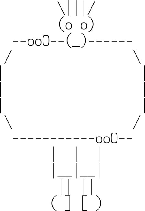 ASCII Man & Sign - Openclipart