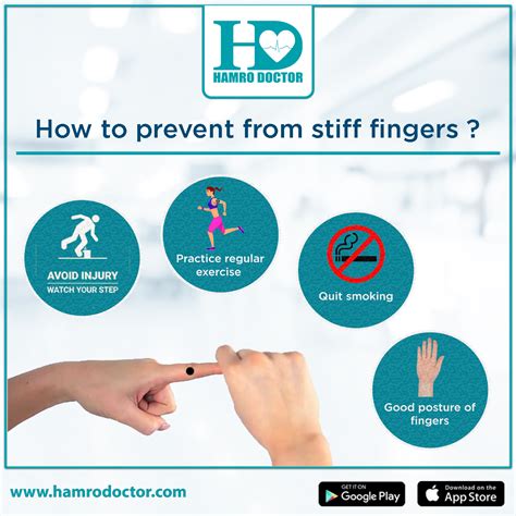 What is the cause of stiff fingers and how to prevent it?