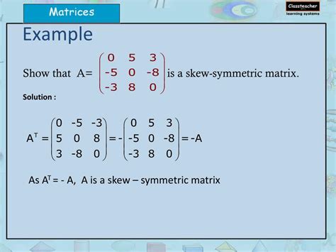 PPT - Symmetric and Skew Symmetric Matrices PowerPoint Presentation ...