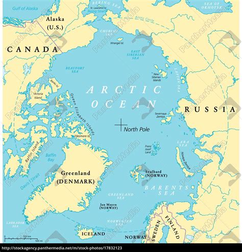 Arctic Ocean Map - Royalty free image - #17832123 | PantherMedia Stock ...