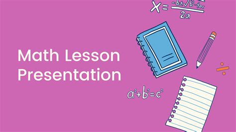 Math Lesson. Free PPT Template & Google Slides Theme