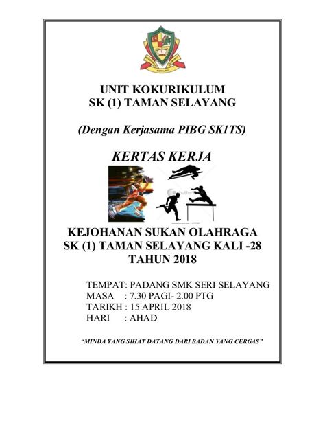 Kertas Kerja Pembangunan Sukan Sekolah - IMAGESEE