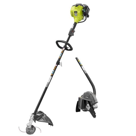 Ryobi 2-Cycle 25cc Gas Full Crank Straight Shaft String Trimmer with ...