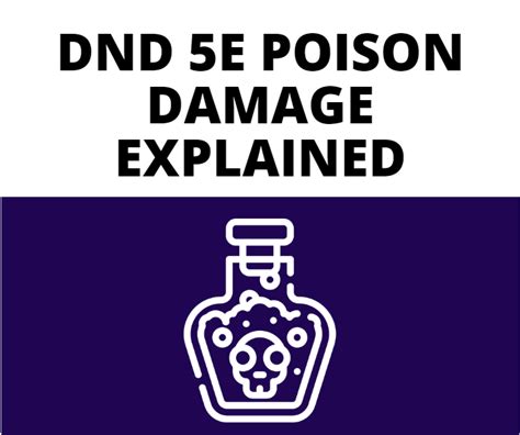 DnD 5e Poison Damage Explained - The GM Says