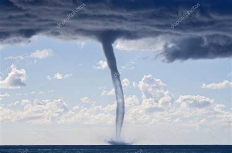 Tornados over the mediterranean sea — Stock Photo © ellepistock #66801161