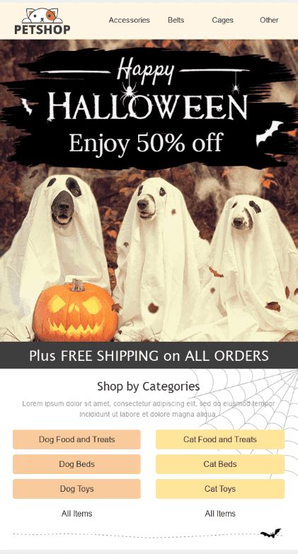 Halloween E mail Examples & Topic Traces for Your Inspiration — Stripo ...