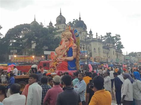 Ganesh immersion processions begin in Hyderabad; traffic curbs imposed