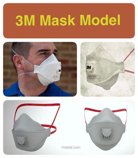 3M Mask Model on Behance