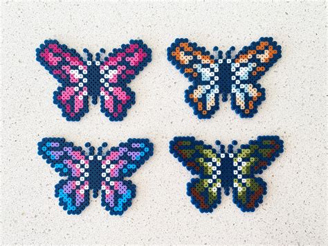 Butterfly Pixel Perler Beads Art Can Be Fridge Magnet - Etsy UK